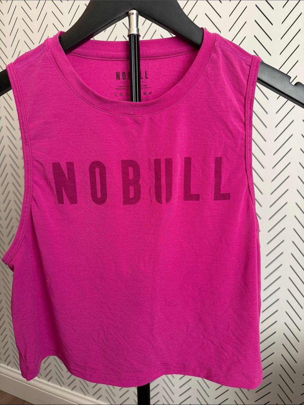 NOBULL Women's Magenta Crew Neck Muscle Tank